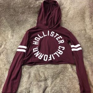 Cropped Hollister hoodie